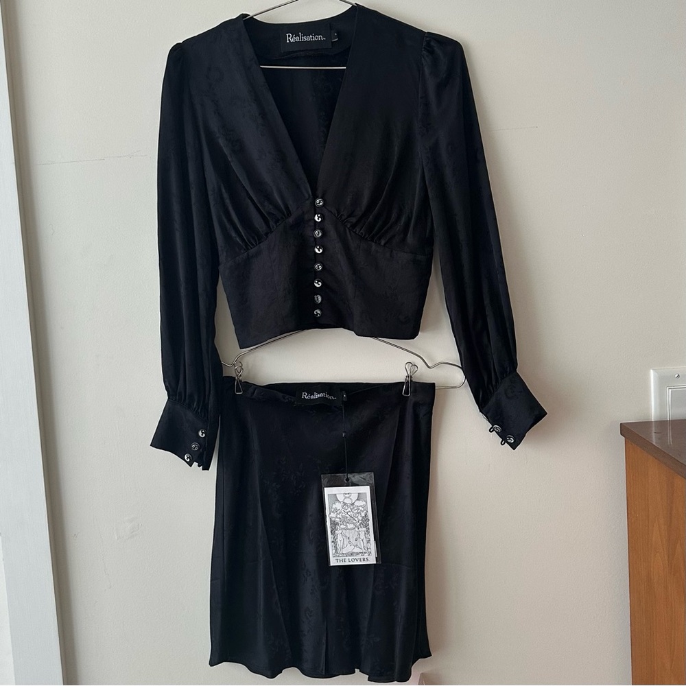 Realisation Par Black Skirt Set